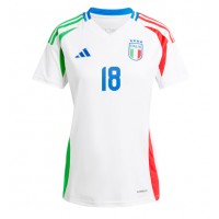 Italy Nicolo Barella #18 Replica Away Shirt Ladies Euro 2024 Short Sleeve